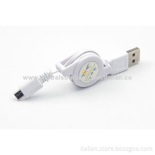 2014 Hot Sale Retractable Micro USB Data Cable, Easy to Use and CarryNew